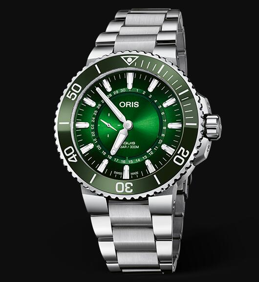 Review Oris Aquis 43.5mm HANGANG LIMITED EDITION 01 743 7734 4187-Set Replica Watch - Click Image to Close